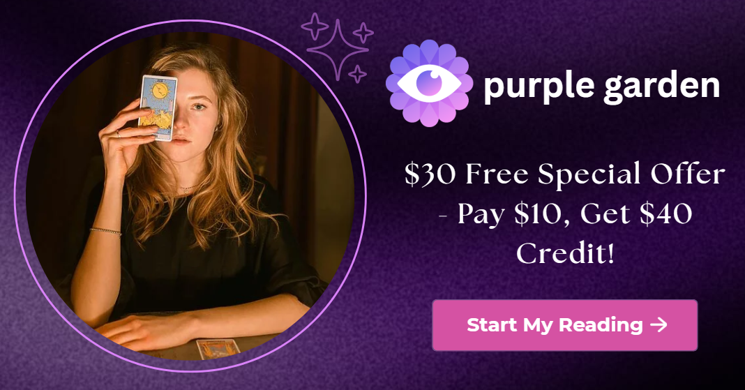 Purple Garden Special Offer - $30 Free